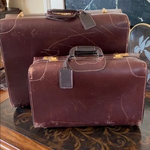 Atlas Vintage Leather Suitcases 80’s